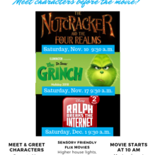 Meet Characters at These Littleton Sensory Friendly Flix Movies!