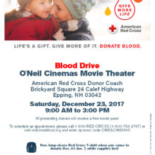Time to Give Back this Holiday Season with our Epping Blood Drive