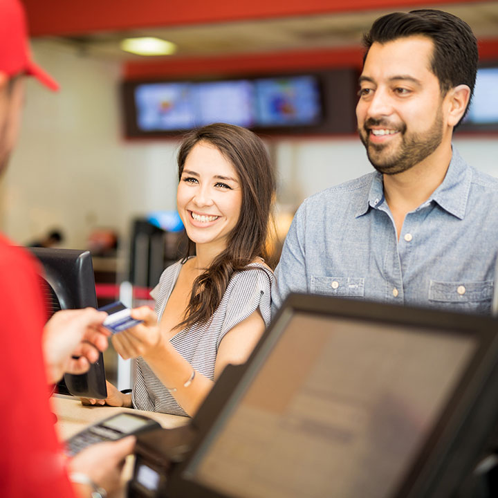 paying with credit card