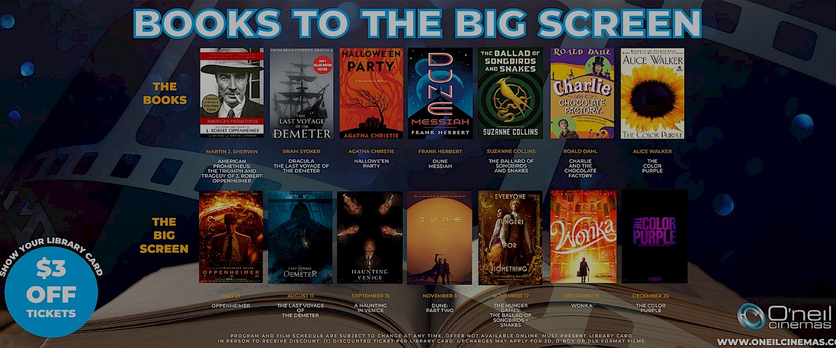 Bring Your Library Card for $3 Off Your Ticket!