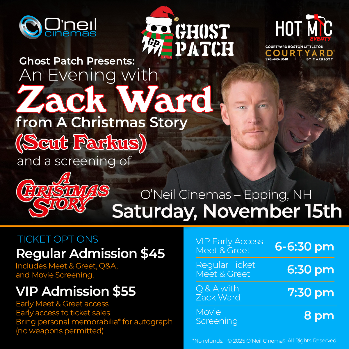 Ghost Patch Presents: An Evening with Zack Ward from A Christmas Story