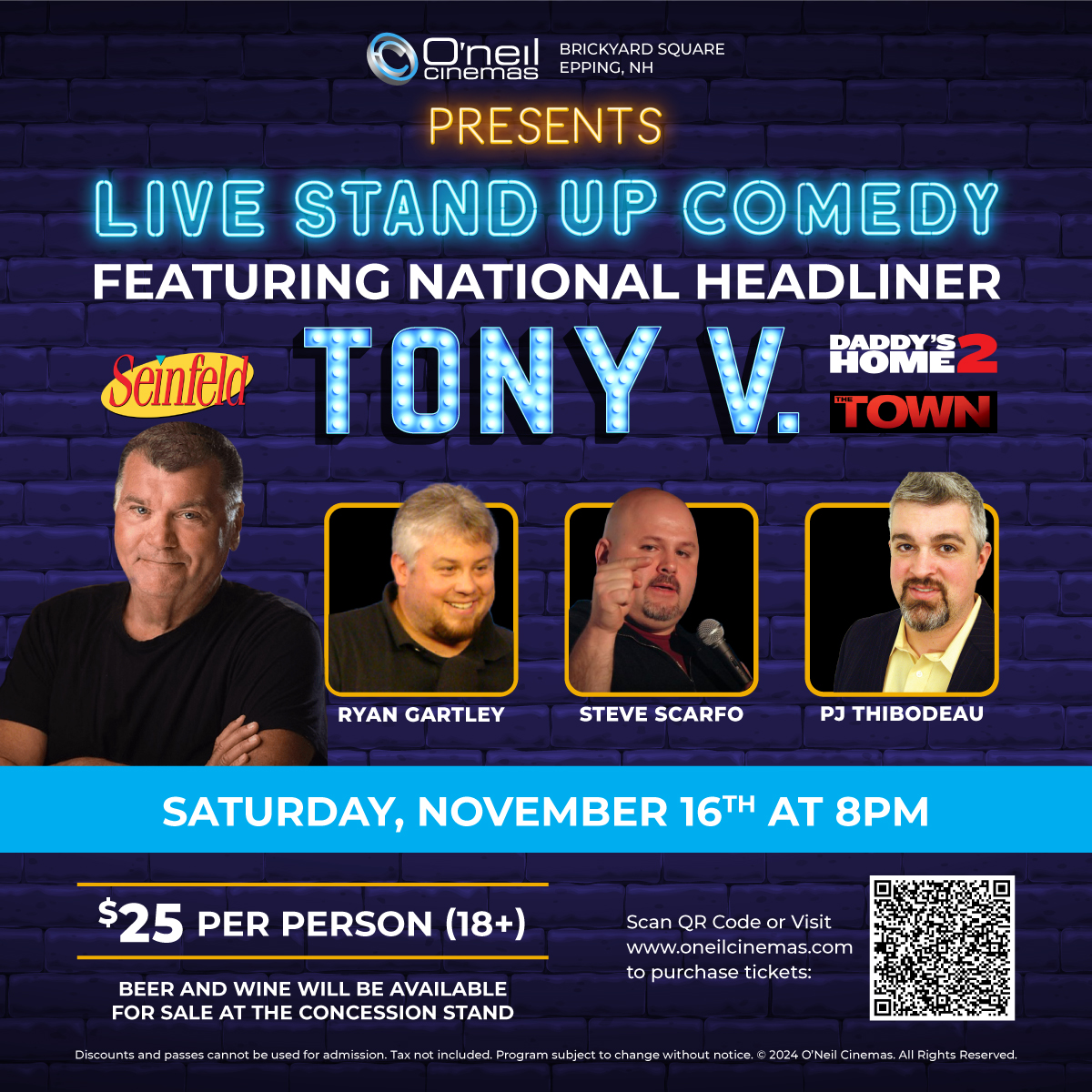 Live Comedy: Tony V poster